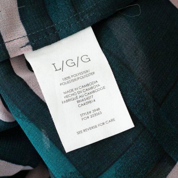 Cabi Cake Ruffle Blouse Style 3948 Plaid Pink Green Size L - Picture 15 of 16